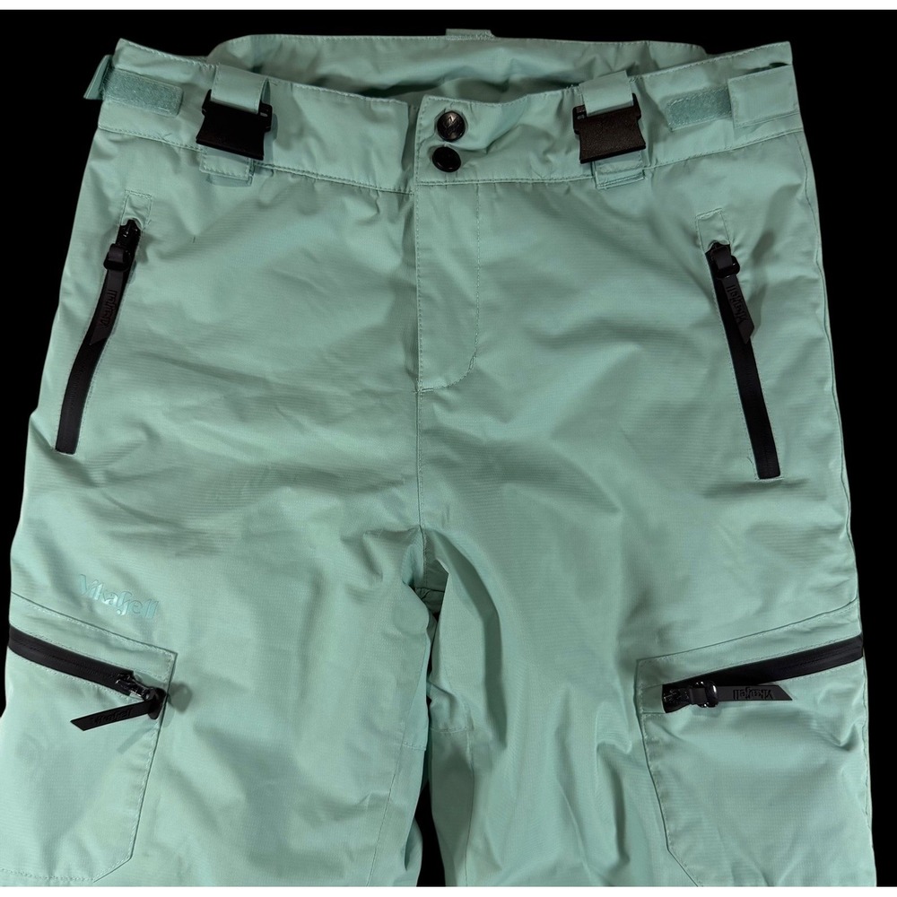 Vikafjell Norwegian Youth Winter Snow Ski Cargo Pants Waterproof Seafoam Size 12